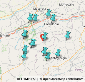 Mappa Contrada Mossa, 62010 Mogliano MC, Italia (7.125)