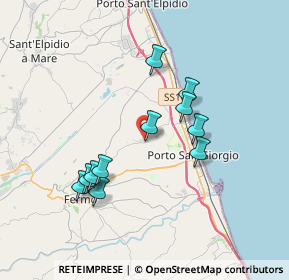 Mappa Via Ireneo Aleandri, 63900 Fermo FM, Italia (3.36636)