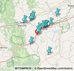 Mappa Via Giuseppe Impastato, 62029 Tolentino MC, Italia (5.90929)