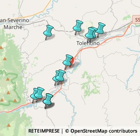 Mappa Via Giuseppe Impastato, 62029 Tolentino MC, Italia (4.11769)