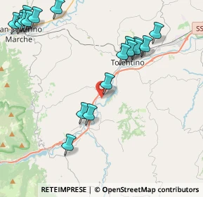 Mappa Via Giuseppe Impastato, 62029 Tolentino MC, Italia (5.702)