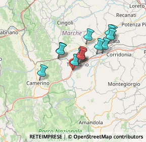 Mappa Via Giuseppe Impastato, 62029 Tolentino MC, Italia (10.66)