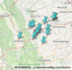 Mappa Via Giuseppe Impastato, 62029 Tolentino MC, Italia (9.93467)
