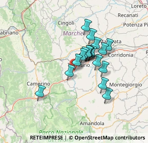 Mappa Via Giuseppe Impastato, 62029 Tolentino MC, Italia (10.42667)