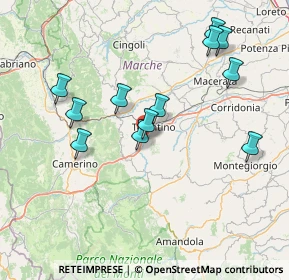 Mappa Via Giuseppe Impastato, 62029 Tolentino MC, Italia (15.5775)