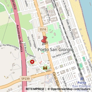 Mappa Via Caravaggio, 9, 63822 Porto San Giorgio, Fermo (Marche)