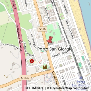 Mappa Via Giacomo Boni, 2, 63822 Porto San Giorgio, Fermo (Marche)