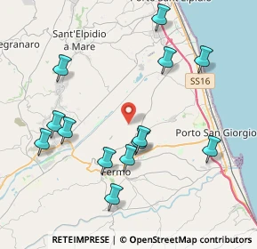 Mappa Strada Comunale Vallasciano, 63900 Fermo FM, Italia (4.41462)