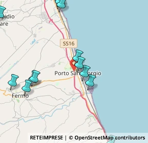 Mappa Via Giotto, 63822 Porto San Giorgio FM, Italia (5.94313)