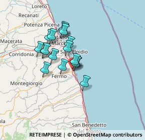 Mappa Via Giotto, 63822 Porto San Giorgio FM, Italia (10.47059)