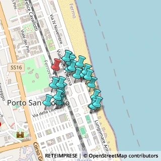 Mappa Via Damiano Chiesa, 63822 Porto San Giorgio FM, Italia (0.14583)