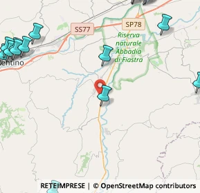 Mappa Strada Provinciale, 62010 Urbisaglia MC, Italia (7.45)
