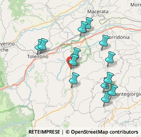 Mappa Strada Provinciale, 62010 Urbisaglia MC, Italia (7.44154)
