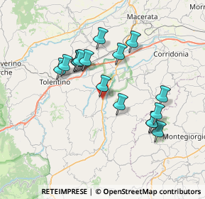 Mappa Strada Provinciale, 62010 Urbisaglia MC, Italia (6.96)