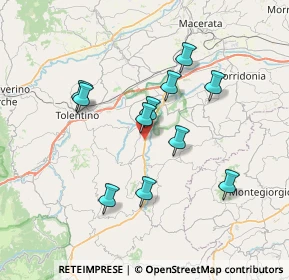 Mappa Strada Provinciale, 62010 Urbisaglia MC, Italia (6.52727)