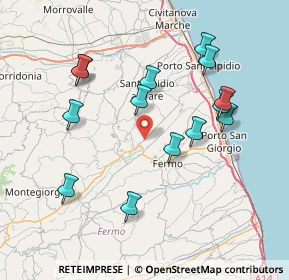 Mappa Contrada Tenna, 63015 Monte Urano FM, Italia (7.95929)