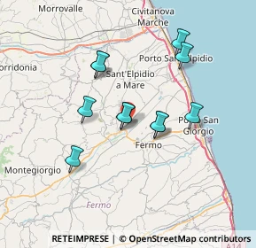 Mappa Contrada Tenna, 63015 Monte Urano FM, Italia (6.06818)
