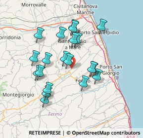 Mappa Contrada Tenna, 63015 Monte Urano FM, Italia (6.7985)