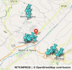 Mappa Contrada Tenna, 63015 Monte Urano FM, Italia (2.243)