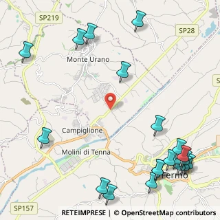 Mappa Contrada Tenna, 63015 Monte Urano FM, Italia (3.3505)