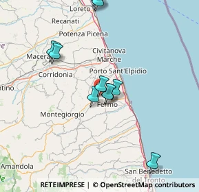 Mappa Contrada Tenna, 63015 Monte Urano FM, Italia (15.33364)