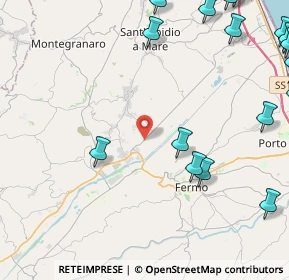 Mappa Contrada Tenna, 63015 Monte Urano FM, Italia (7.1075)
