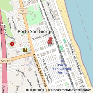 Mappa Via Giuseppe Mazzini, 83, 63822 Porto San Giorgio, Fermo (Marche)