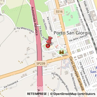 Mappa Via Costa San Paolo, 11, 63822 Porto San Giorgio, Fermo (Marche)