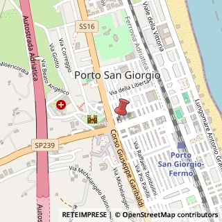 Mappa Via Pio Panfili, 70/c, 63822 Porto San Giorgio, Fermo (Marche)