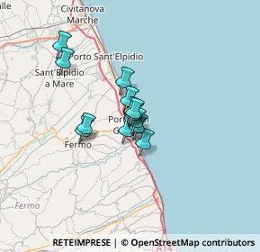 Mappa Via C. Cavour, 63822 Porto San Giorgio FM, Italia (3.96077)