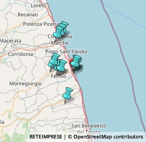 Mappa Via C. Cavour, 63822 Porto San Giorgio FM, Italia (7.95077)