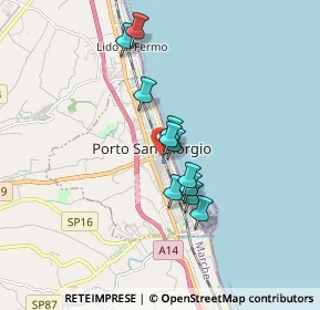 Mappa Via C. Cavour, 63822 Porto San Giorgio FM, Italia (1.35818)