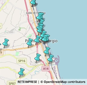 Mappa Via C. Cavour, 63822 Porto San Giorgio FM, Italia (1.7725)