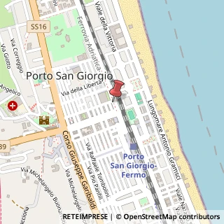 Mappa Viale F.Cavallotti, 107, 63822 Porto San Giorgio, Fermo (Marche)