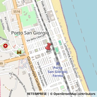 Mappa Via Giuseppe Mazzini, 74/76, 63822 Porto San Giorgio, Fermo (Marche)
