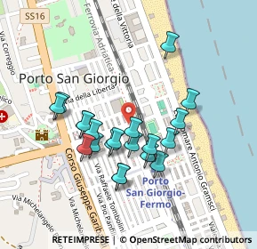 Mappa Via C. Cavour, 63822 Porto San Giorgio FM, Italia (0.207)