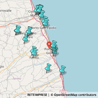 Mappa Via San Nicola, 63822 Porto San Giorgio FM, Italia (9.2975)