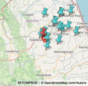 Mappa Contrada, 62010 Urbisaglia MC, Italia (13.59563)