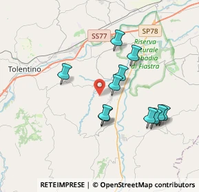 Mappa Contrada, 62010 Urbisaglia MC, Italia (3.49909)