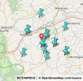 Mappa Contrada, 62010 Urbisaglia MC, Italia (6.27533)