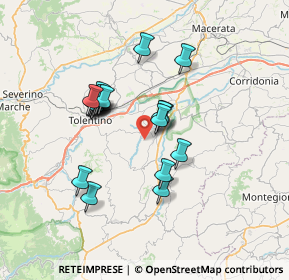 Mappa Contrada, 62010 Urbisaglia MC, Italia (6.1475)