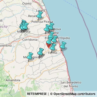 Mappa Viale dell' Industria, 63015 Monte Urano FM, Italia (14.45588)