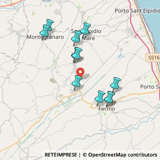 Mappa Viale dell' Industria, 63015 Monte Urano FM, Italia (3.82182)