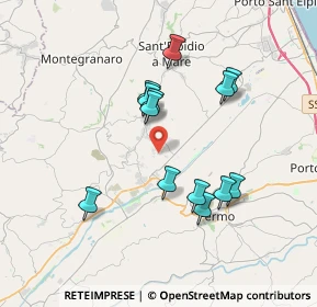 Mappa Viale dell' Industria, 63015 Monte Urano FM, Italia (3.36385)