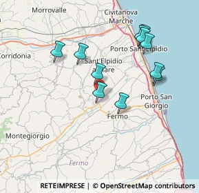 Mappa Viale dell' Industria, 63015 Monte Urano FM, Italia (7.35818)