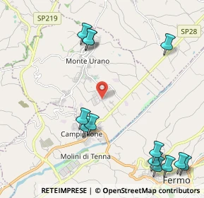 Mappa Viale dell' Industria, 63015 Monte Urano FM, Italia (2.84385)