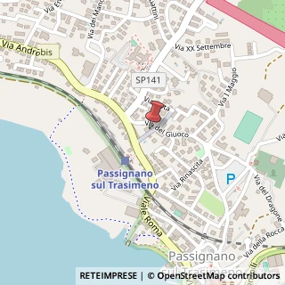Mappa Via del Giuoco, 63, 06065 Passignano sul Trasimeno, Perugia (Umbria)