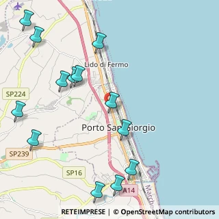 Mappa Via Donatello, 63821 Porto San Giorgio FM, Italia (2.78077)