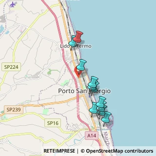 Mappa Via Donatello, 63821 Porto San Giorgio FM, Italia (1.82818)
