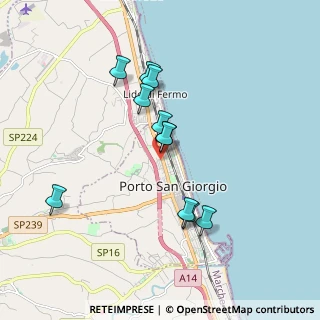 Mappa Via Donatello, 63821 Porto San Giorgio FM, Italia (1.66273)